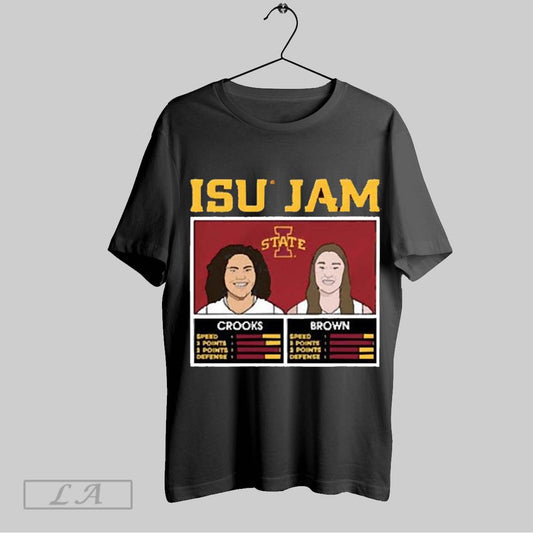 Top Iowa State Cyclones Isu Jam Audi Crooks And Addy Brown Caricatures 2025 T Shirt