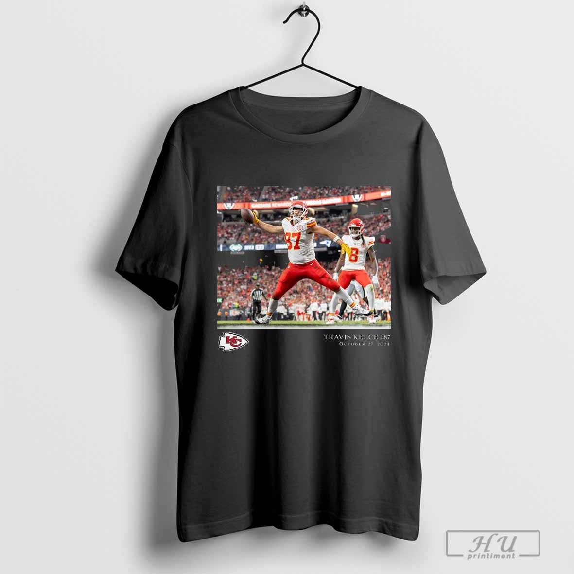Travis Kelce Kansas City Chiefs NFL Flash Features Week 8 Oct 27 2024 T-shirt