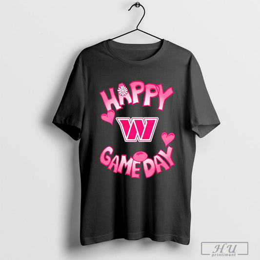 Washington Commanders Nfl Valentines Day Happy Gameday T Shirt