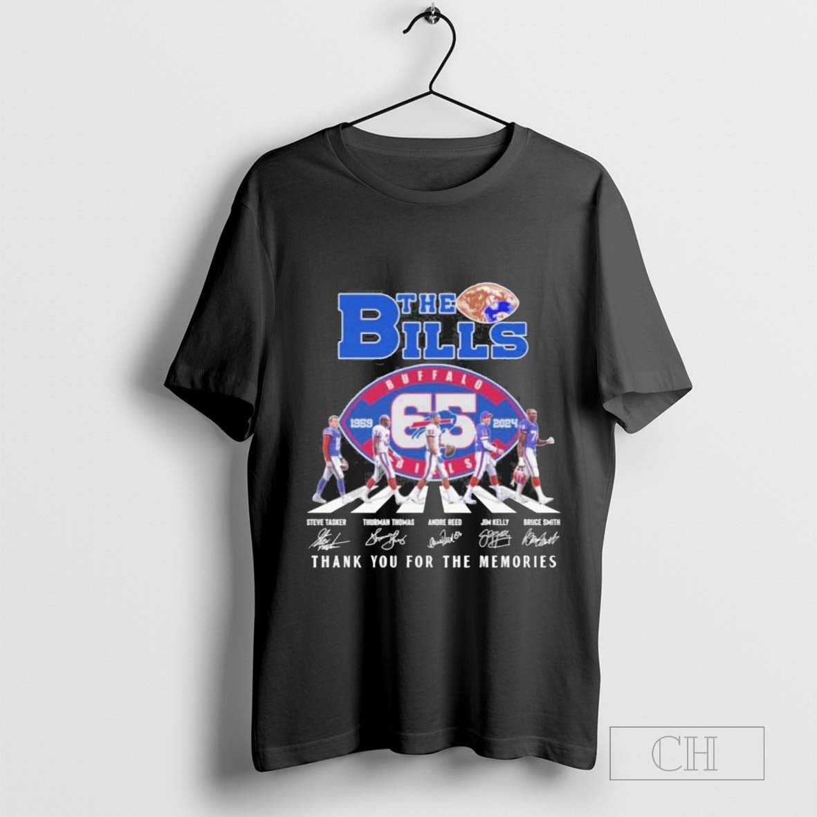 The Buffalo Bills Abbey Road 65th Anniversary 1929-2024 T-Shirt