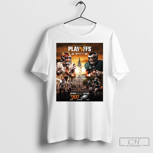 Washington Commanders Vs Philadelphia Eagles Nfc Championship Playoffs Anybody Anywhere Anytime Sunday Poster Shirts