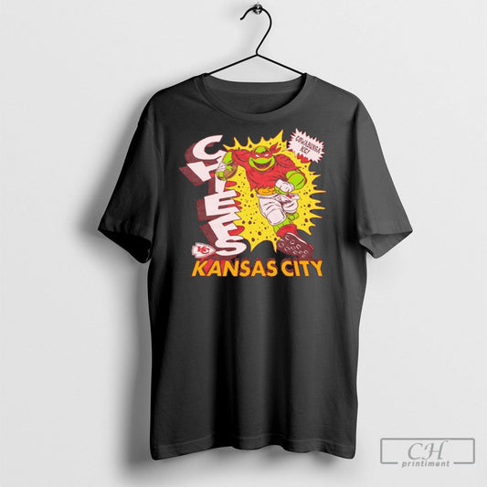 Tmnt Raphael X Kansas City Chiefs 2025 T Shirt