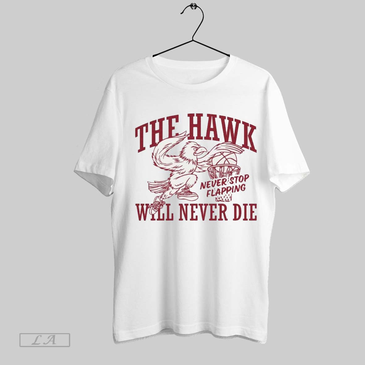 Top Iowa Hawkeyes Baskeball The Hawk Will Never Die Never Stop Flapping Unisex Sweatshirt T Shirt