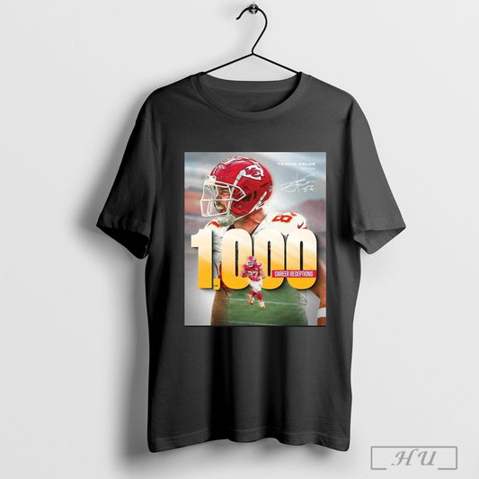 Travis Kelce 1000 Career Receptions T Shirt