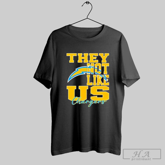 They Not Like Us Los Angeles Chargers Nfl Football Shirt