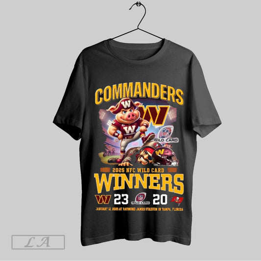 Washington Commanders Winners 2025 Nfc Wild Card T Shirt