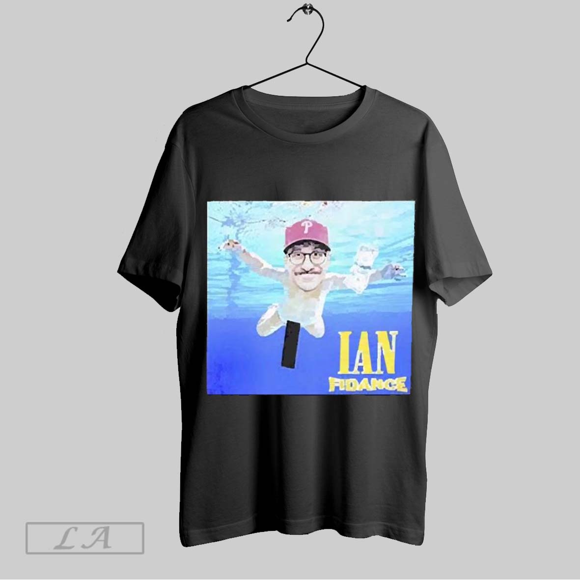 Top Ian Fidance Smells Like Ian Philadelphia Phillies Nevermind Nirvana 2025 Sweatshirt T Shirt