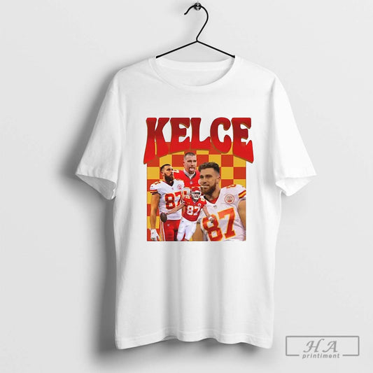 Travis Kelce 87 Kansas City Chiefs Player Football Poster Shirt