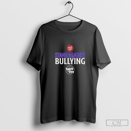 Washington Nationals Stand Against Bullying Spirit Day logo shirt
