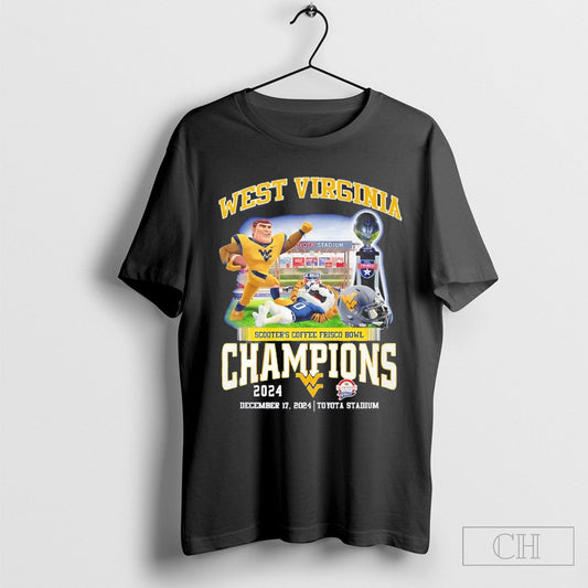 West Virginia Mountaineers Scooters Coffee Frisco Bowl Champions 2024