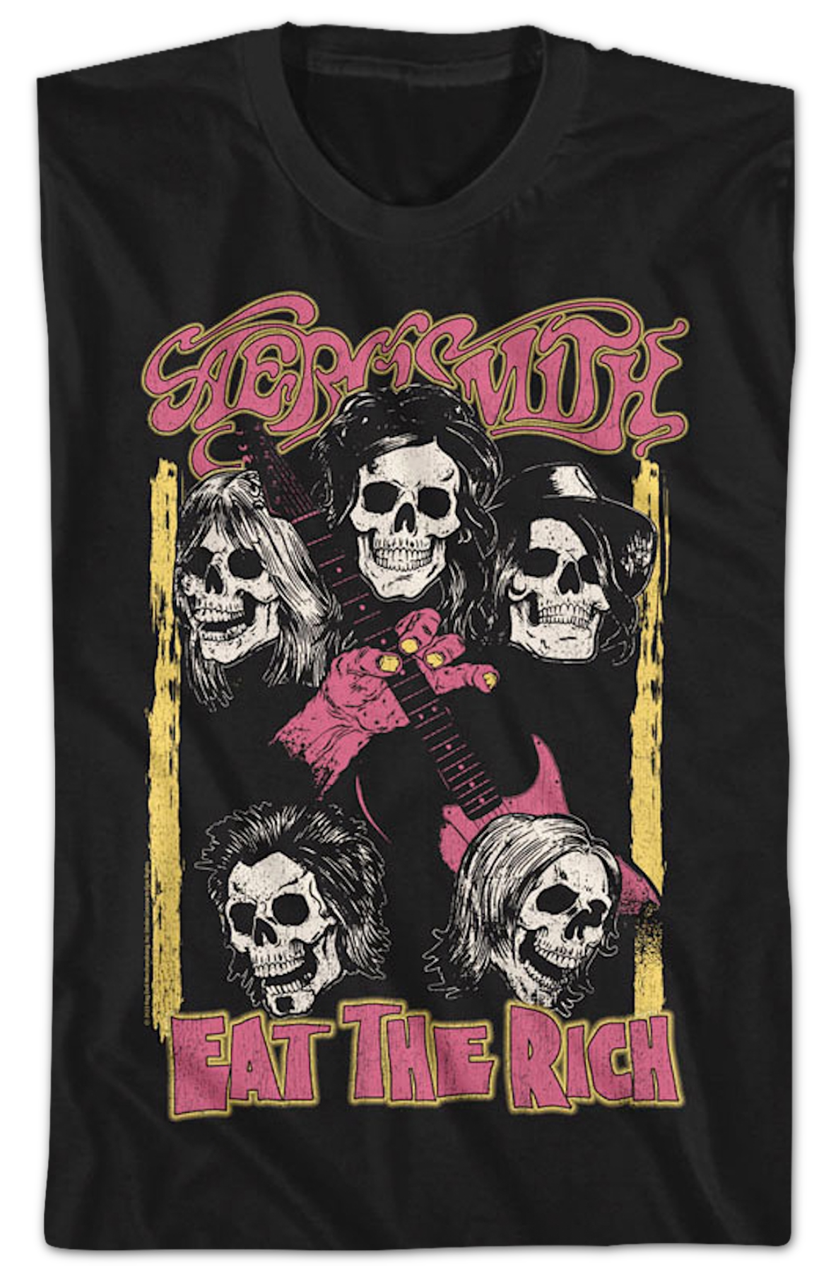 Eat The Rich Aerosmith Black T-Shirt