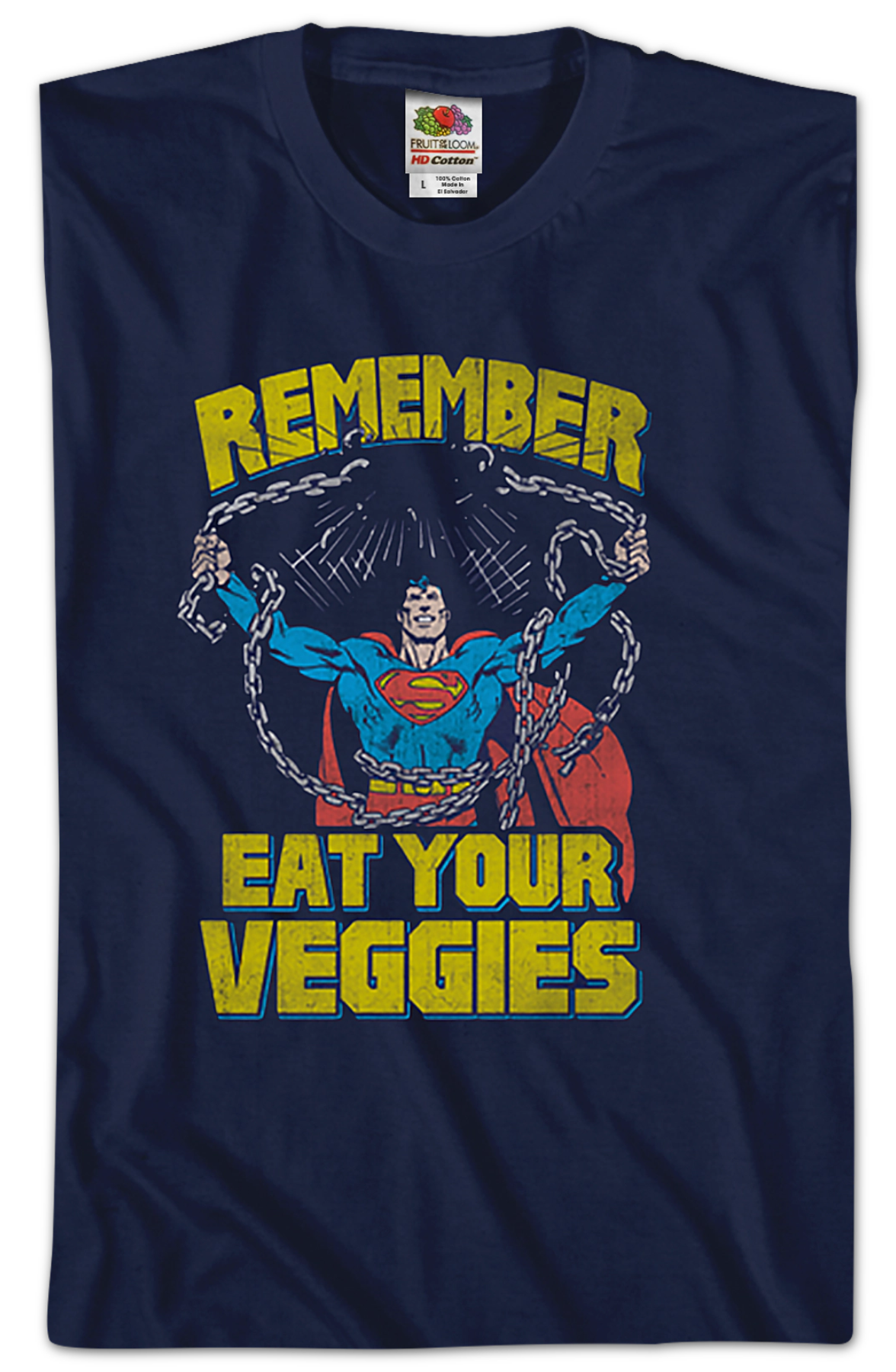 Eat Your Veggies Superman T-Shirt