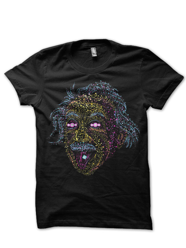 Einstein Black T-Shirt Style001