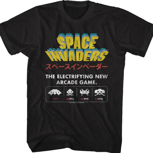 Electrifying New Arcade Game Space Invaders T-Shirt