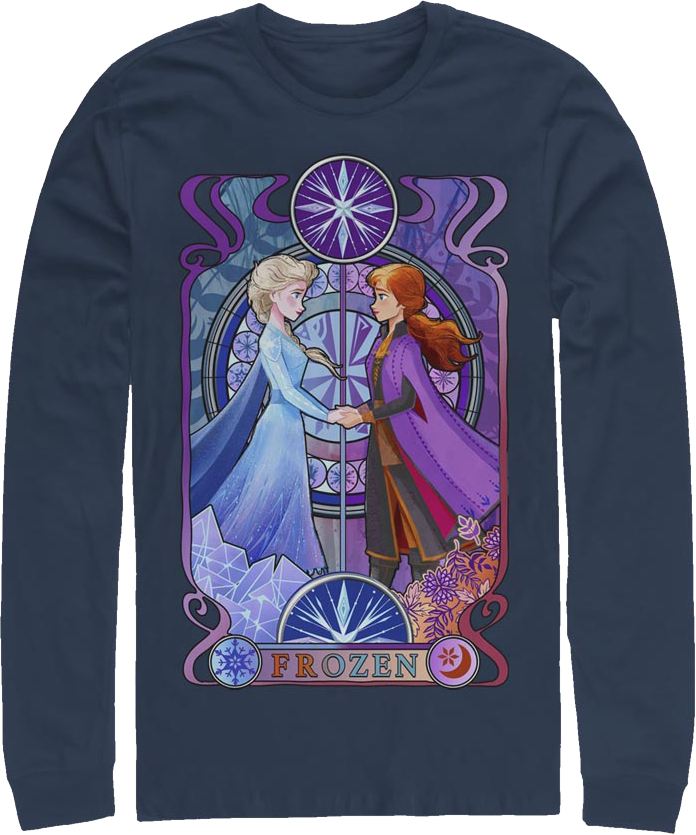 Elsa And Anna Frozen Long Sleeve Shirt