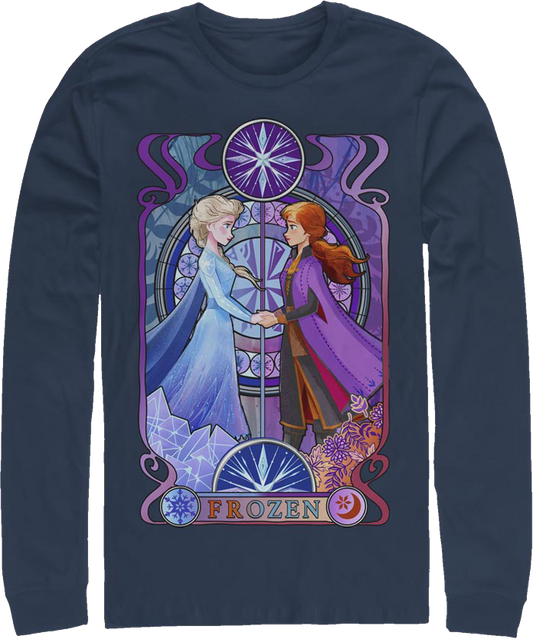 Elsa And Anna Frozen Long Sleeve Shirt