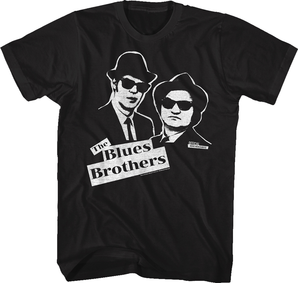 Elwood and Jake Sketch Blues Brothers T-Shirt