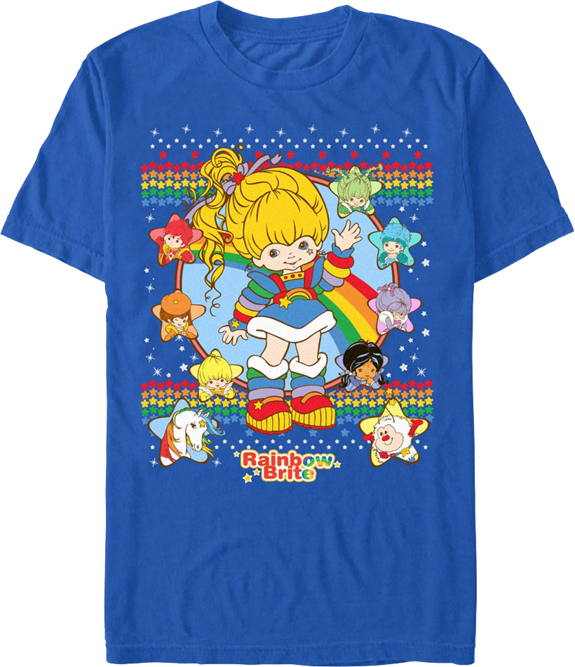 Faux Ugly Sweater Rainbow Brite T-Shirt
