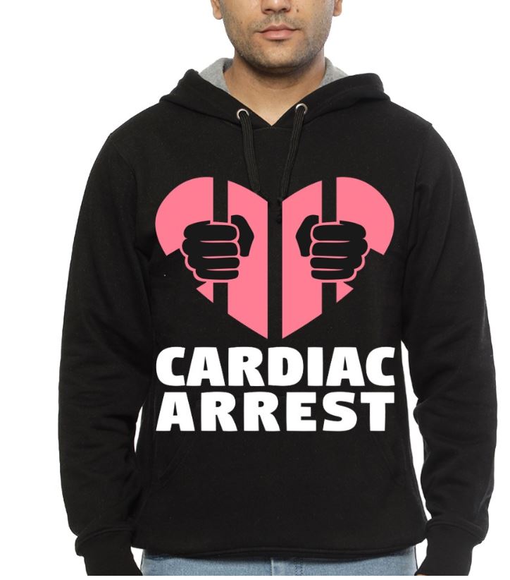 Cardiac Arrest – Doctor Nurse Black Hoodie