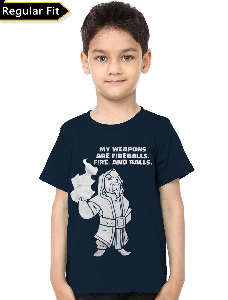 Clash Of Clans Navy Blue Kids Unisex T-Shirt