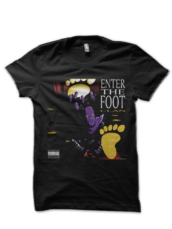Enter The Foot Clan Black T-Shirt
