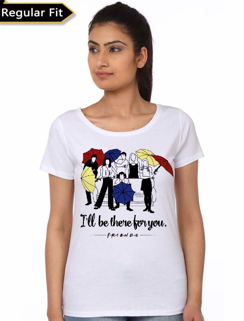 Friends I Will Be There For You White Girls T-Shirt