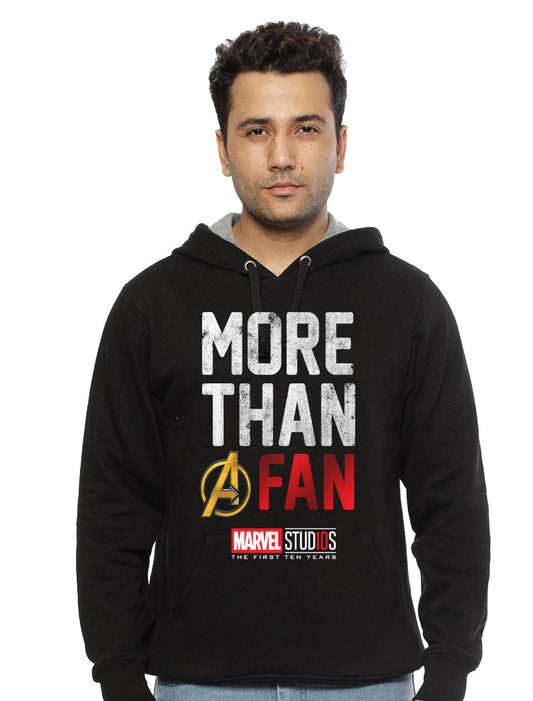 More Than A Fan Marvel Black Hoodie