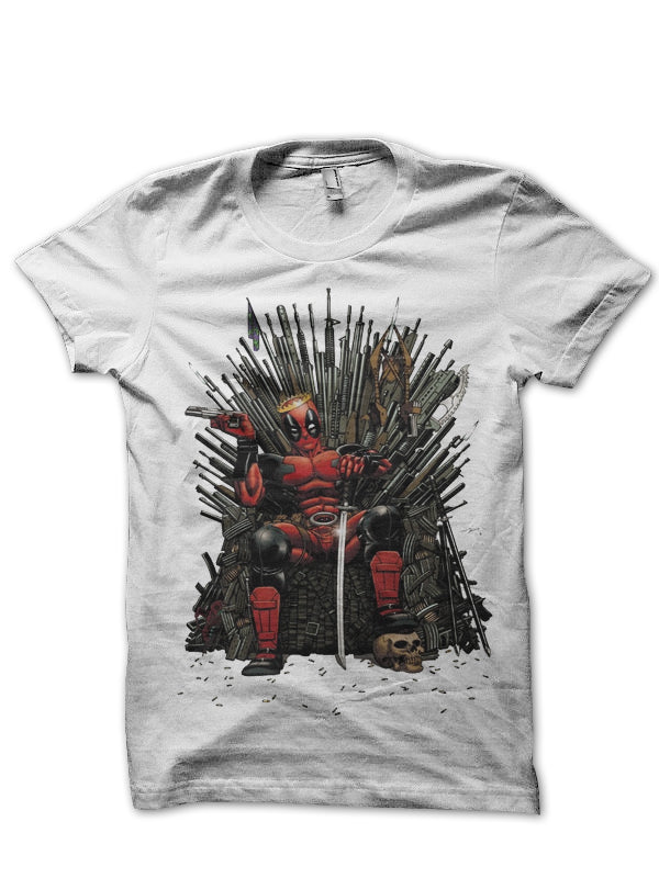 Game Of Deadpool White Tee
