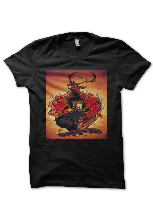 Game Of Thrones Black Half Sleeve T-Shirt Style006
