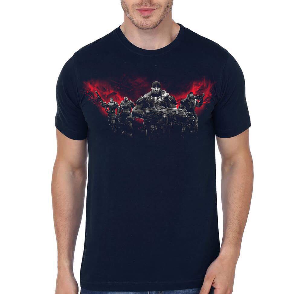 Gears Of War Navy Blue T-Shirt