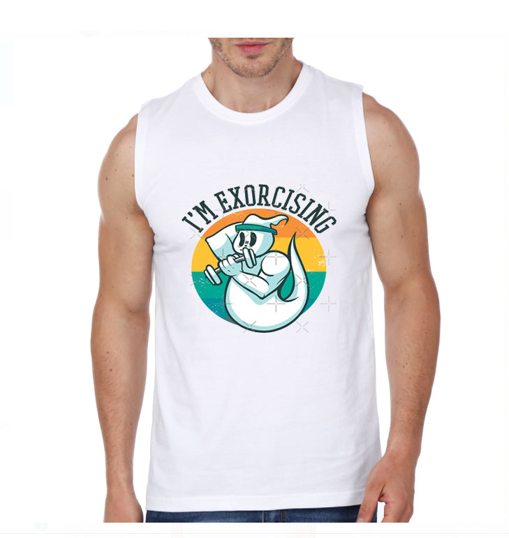 Ghost Gym Sleeveless T-Shirt Style016