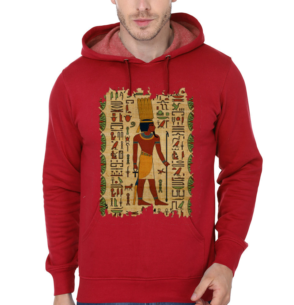 Egyptian Amun Ra – Amun Re Ornament on papyrus Hoodie