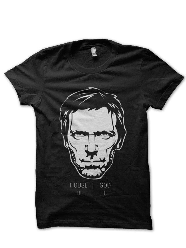 Hugh Laurie Black T-Shirt