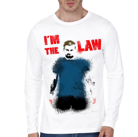 I Am Justice White Full Sleeve Tee