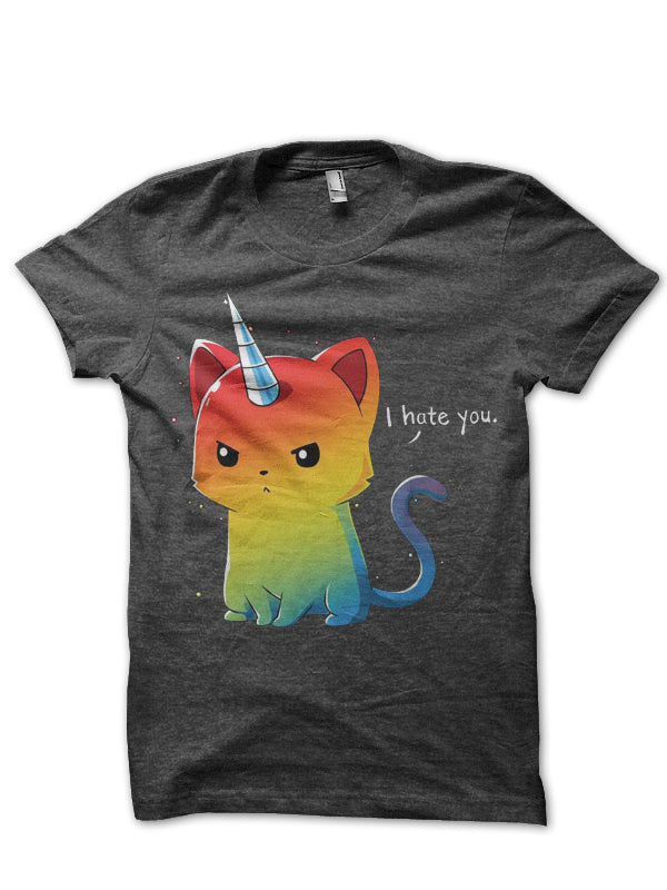 I Hate You Half Sleeve T-Shirt