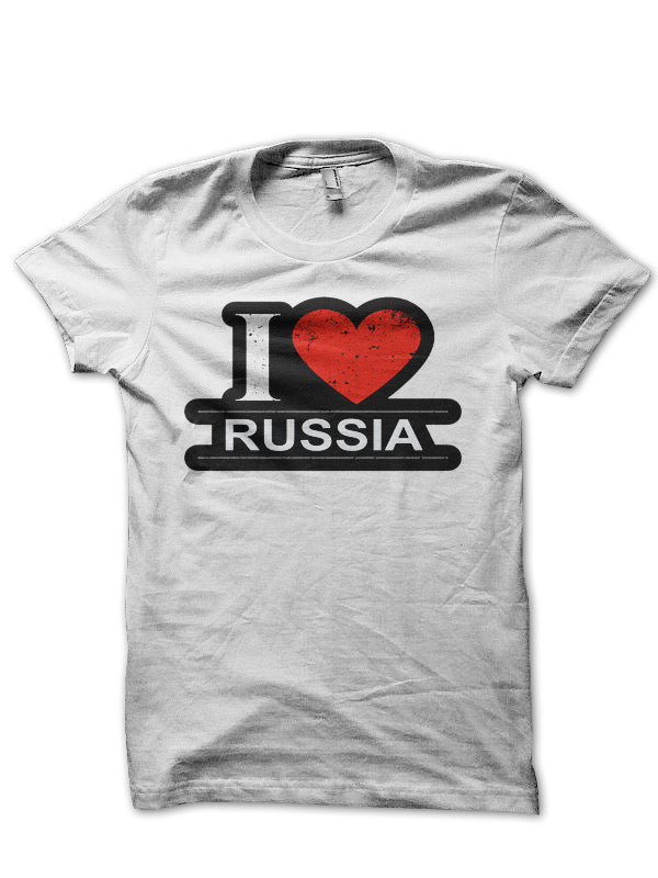 I Love Russia Half Sleeve T-Shirt