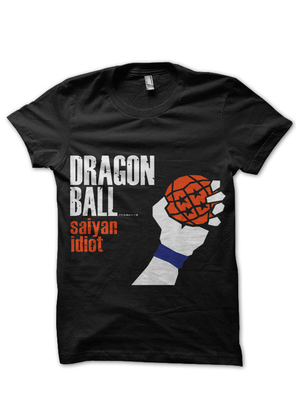 DragonBall Saiyan Idiot Black T-Shirt