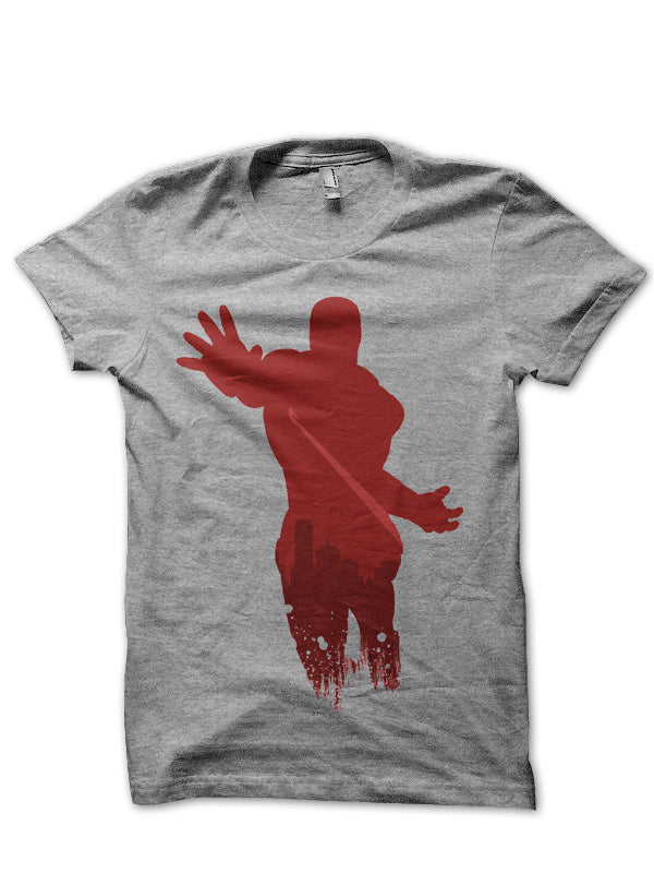 Iron Man Grey Tee Style002