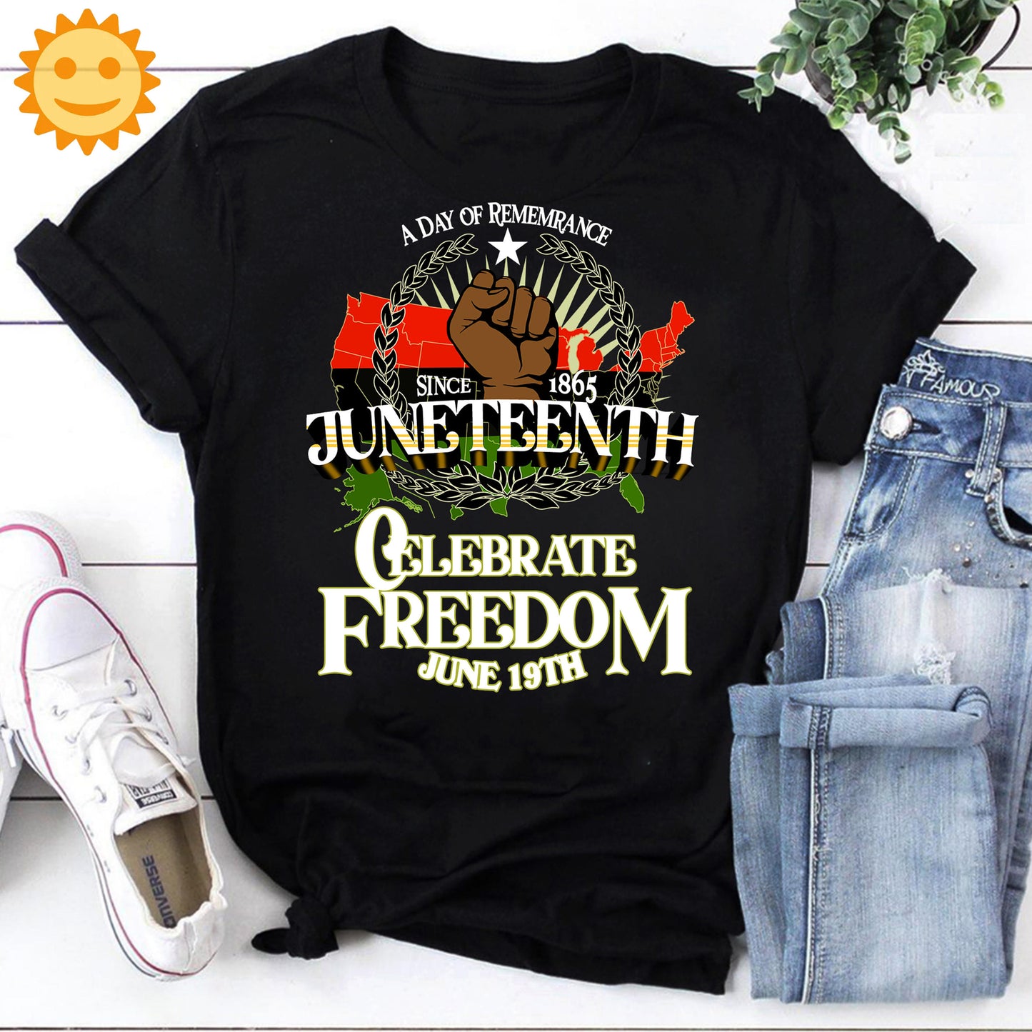A Day Of Rememrance Since 1865 Juneteenth Vintage T-Shirt, Black Lives Matter Shirt, Anti Racist Shirt, Black Woman Shirt, Juneteenth Shirt