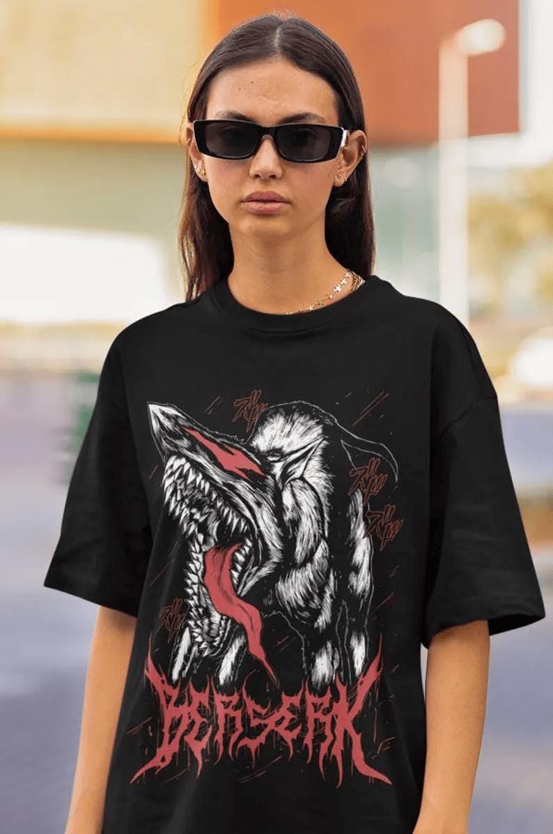 Anime Vintage Special Unisex T-shirt, Manga Shirt, Japan, Anime Manga Shirt, Anime Shirt, Black Swordsman, Skull Knight, Graphic Anime Tee