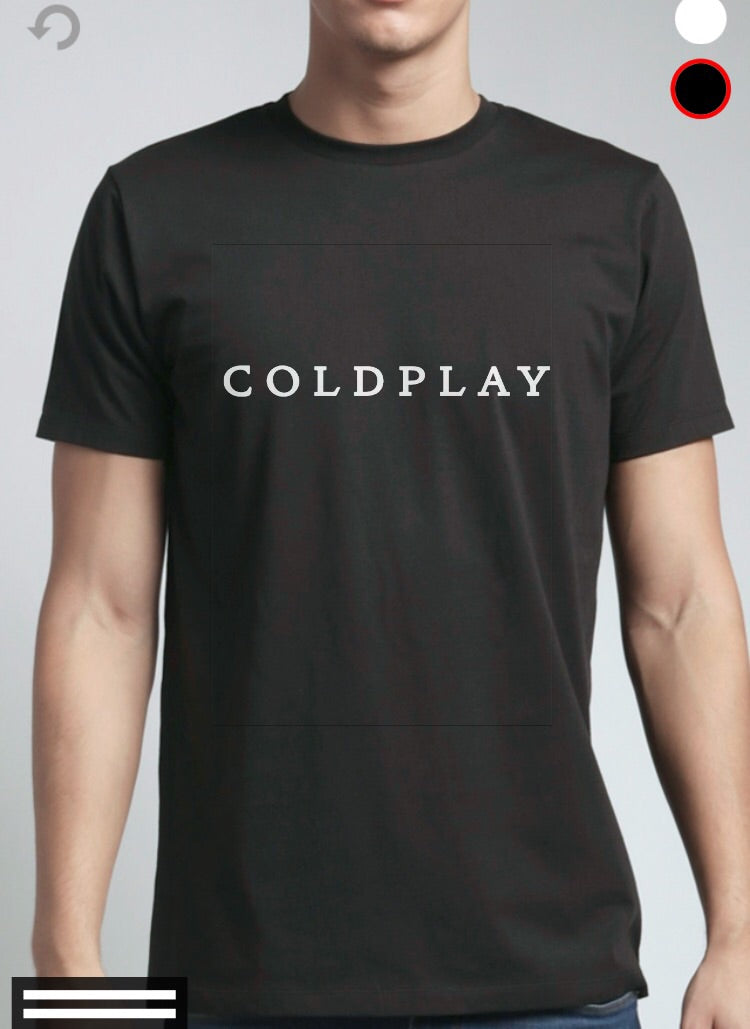 Coldplay Black T-Shirt Style003