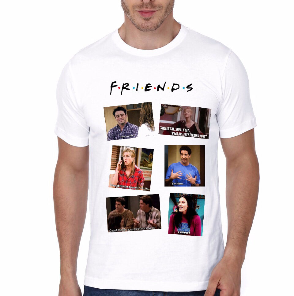 Friends White T-Shirt Style001