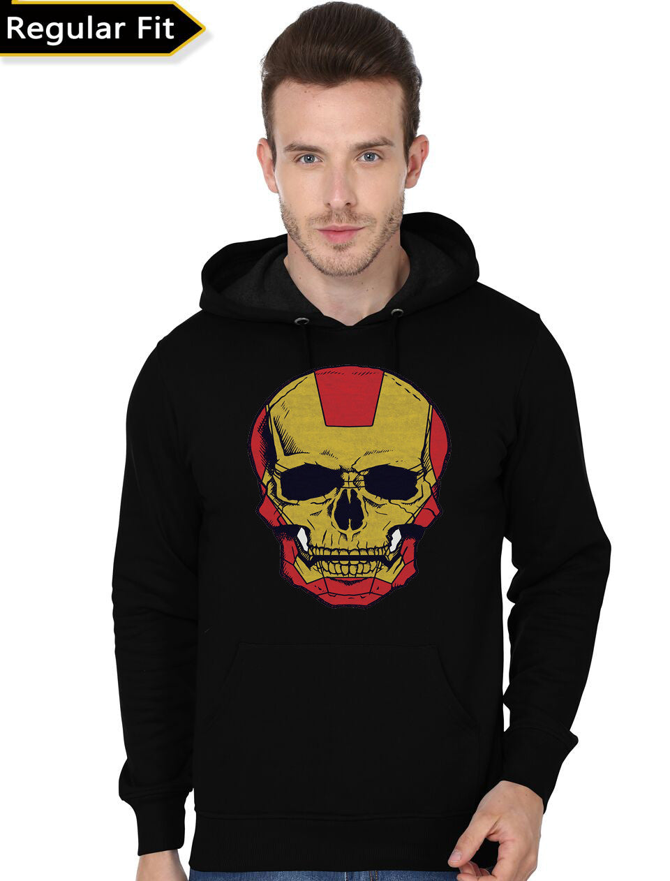 Iron Man Skull Black Hoodie