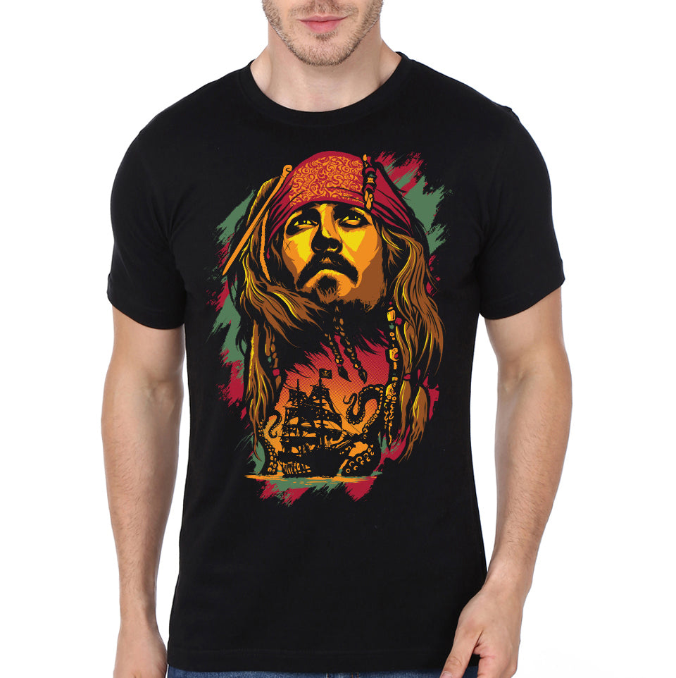 Captain Jack Sparrow Black T-Shirt