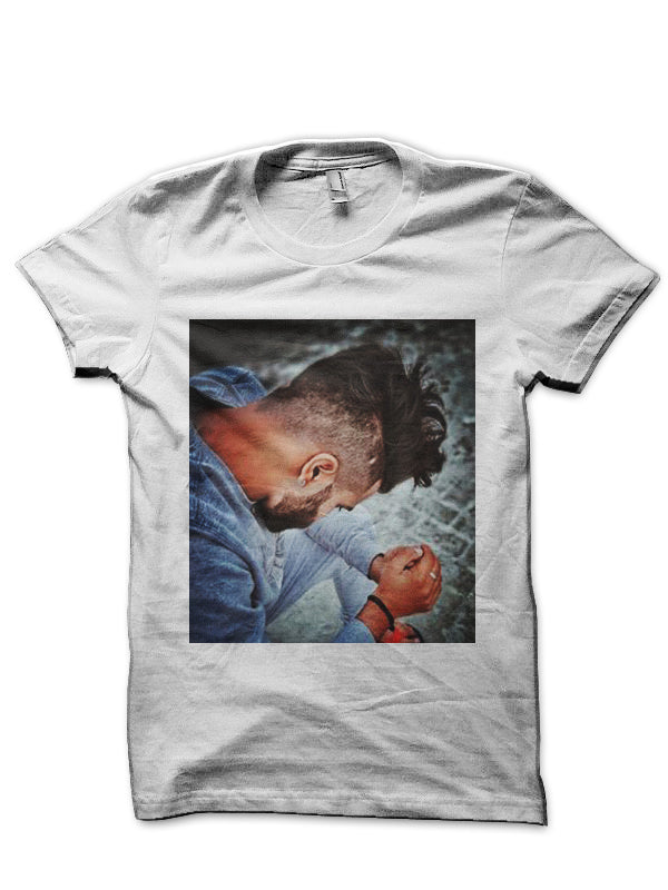Karan Aujla White T-Shirt Style001