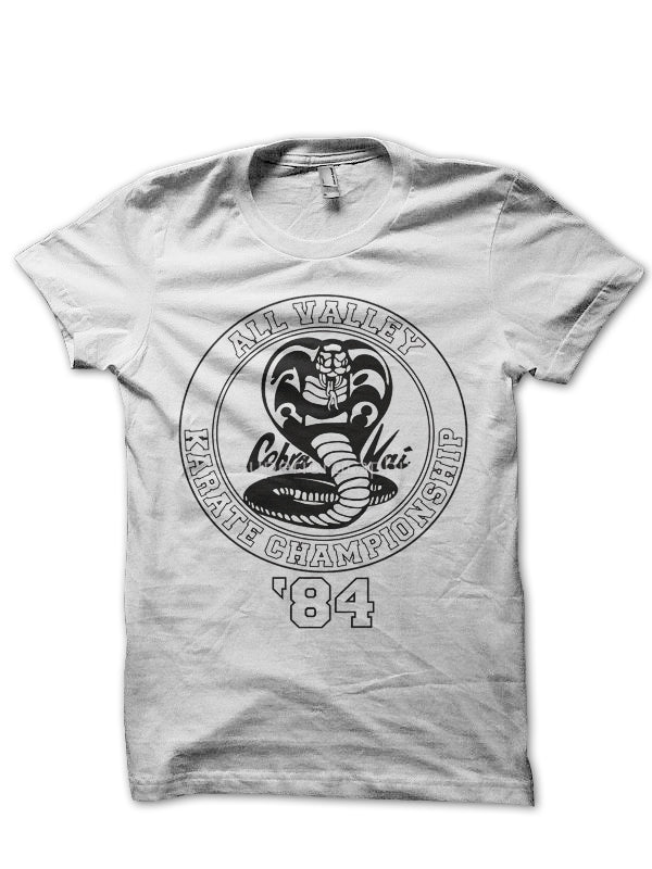 Cobra Kai White Half Sleeve T-Shirt