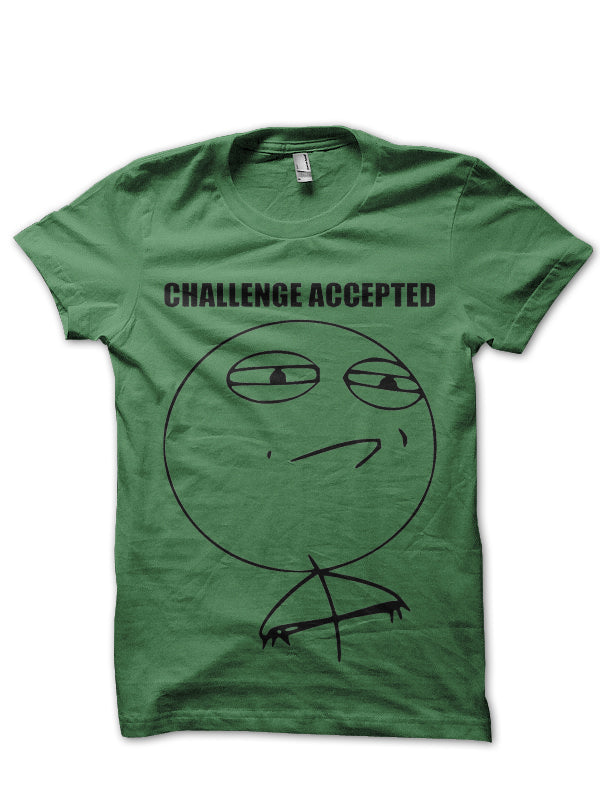 Challenge Accepted Green Tee