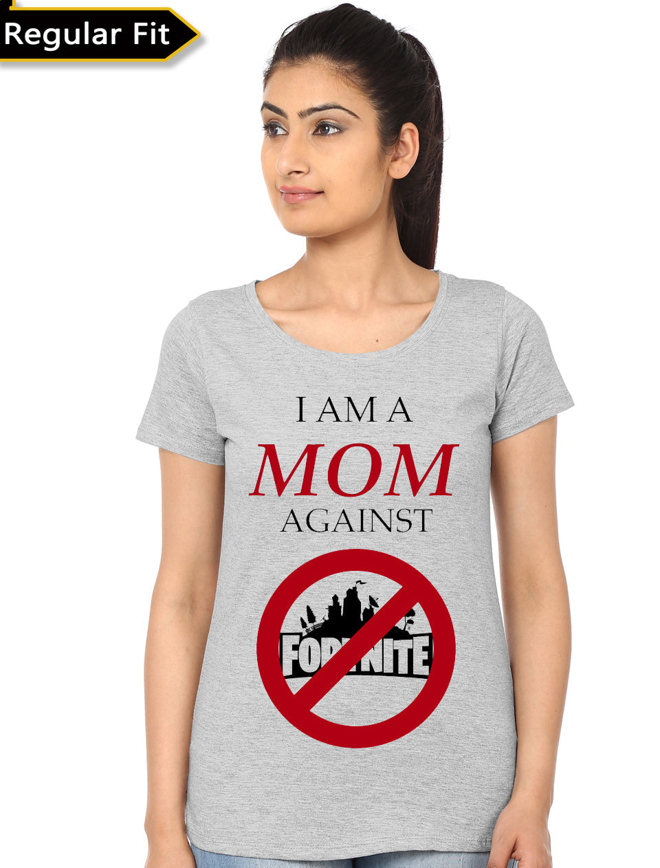 I Am A Mom Against Fortnite Girl’s T-Shirt