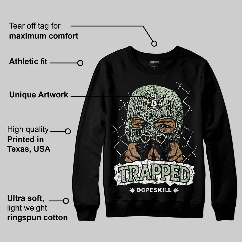Seafoam 4s 2025 DopeSkill Sweatshirt New Trapped Graphic