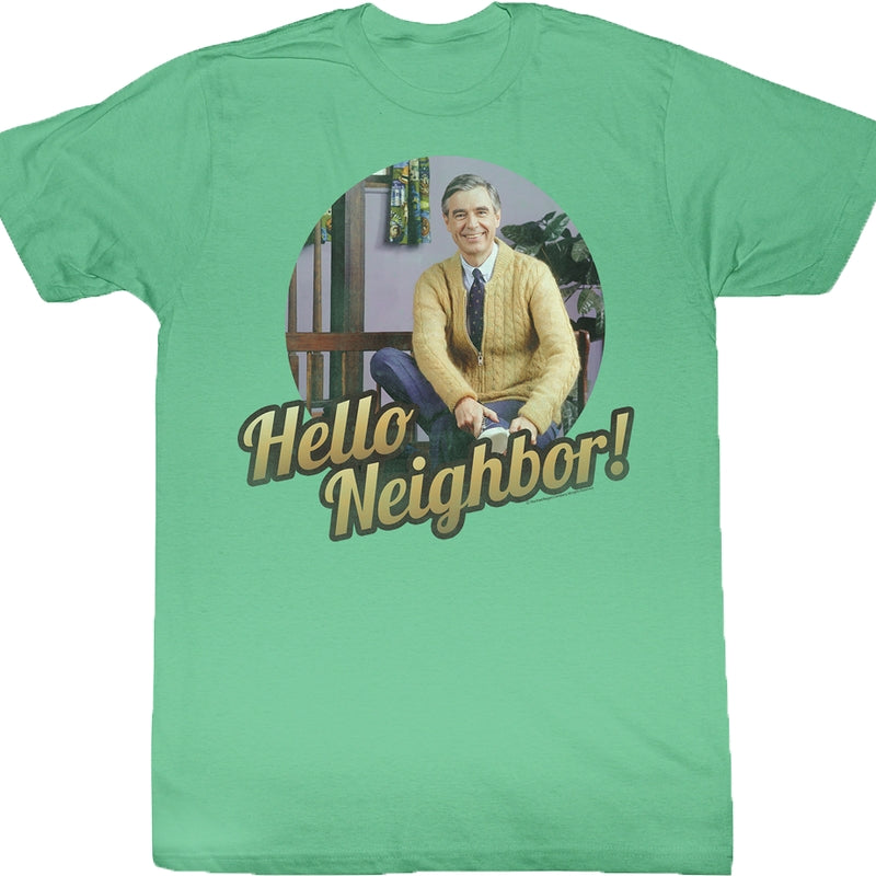 Mr. Rogers Hello Neighbor Photo T-Shirt